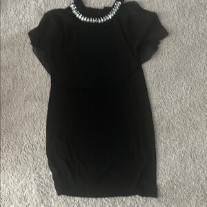 En Focus Sheer Cape Dress